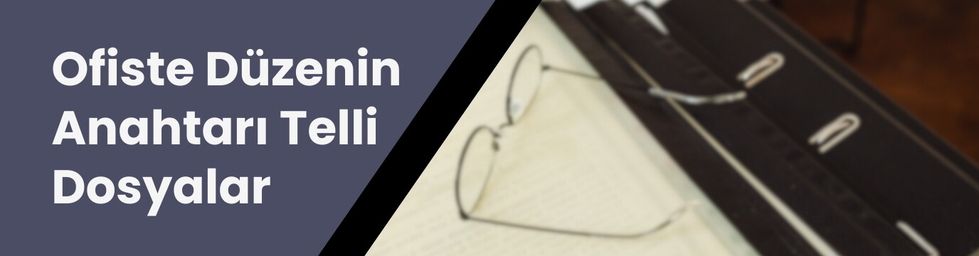 Ofiste Düzenin Anahtarı Pratik Mavi Telli Dosyalar
