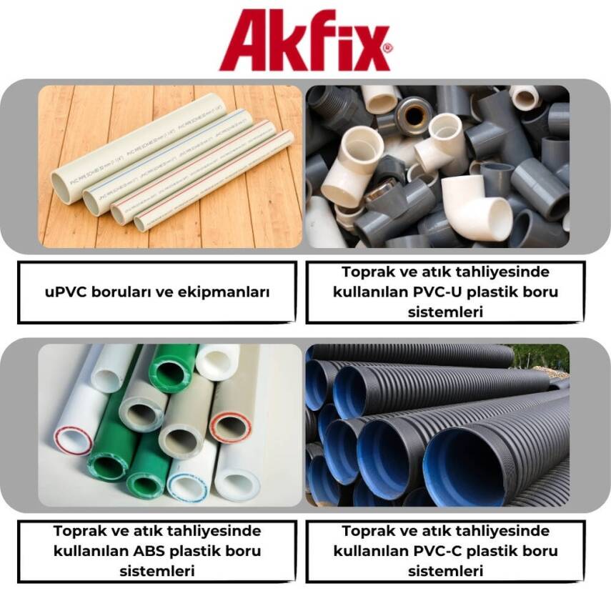 Akfix R306 Sert PVC Yapıştırıcı , 100 gram - 3