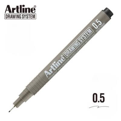 Artline Çizim Kalemi Drawing System 235, 0.5 Siyah, Asitsiz, Dayanıklı - 2