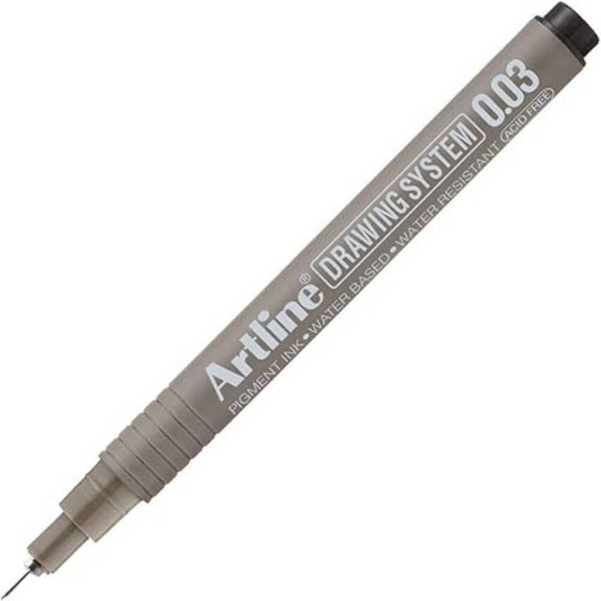 Artline Drawing System 2303 Teknik Çizim Kalemi, 0.03 mm Uçlu, Siyah - 1