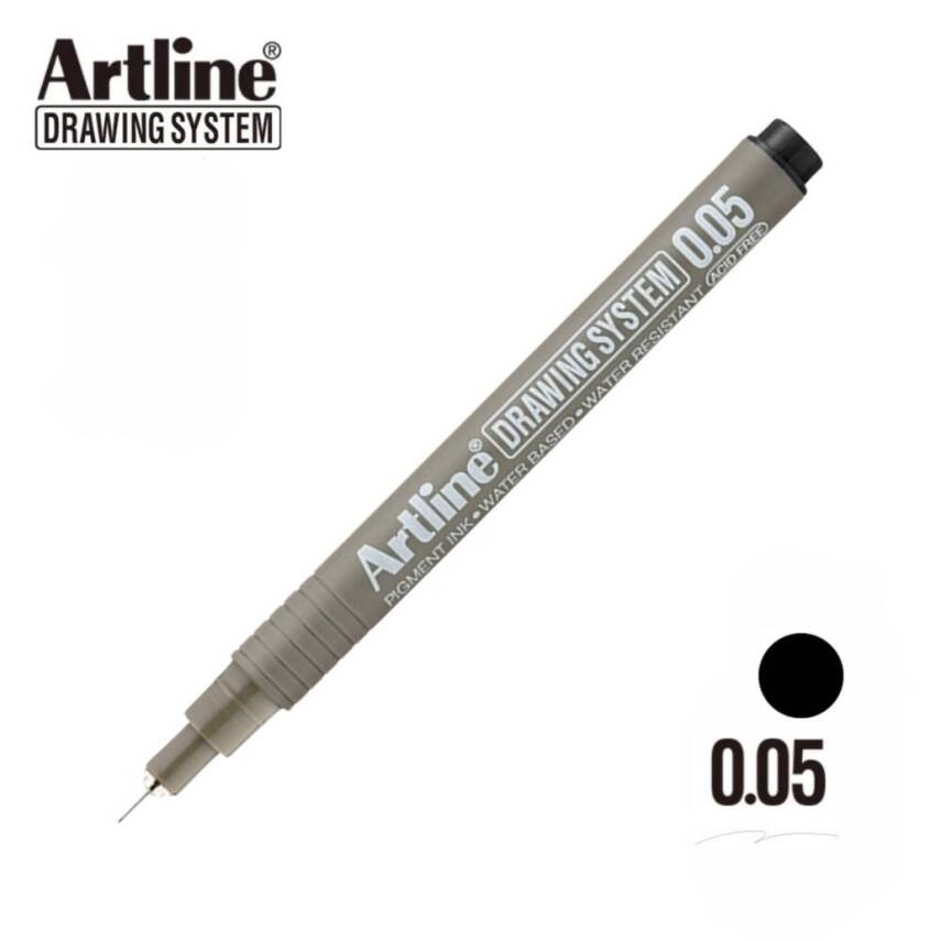 Artline Drawing System 2305 Teknik Çizim Kalemi, 0.05 mm Uçlu, Siyah - 2