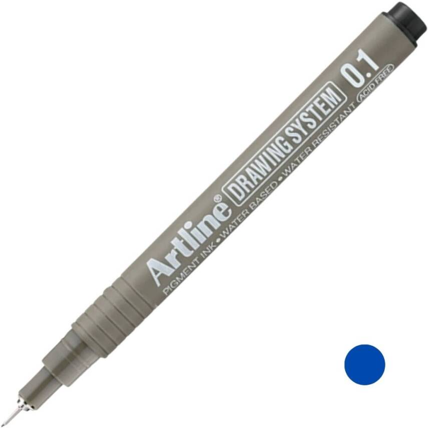 Artline Drawing System 231 Teknik Çizim Kalemi, 0.1 mm Uçlu, Mavi - 1