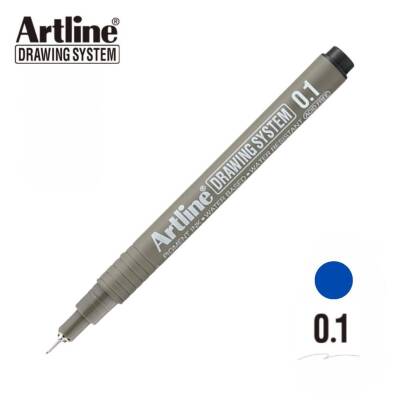 Artline Drawing System 231 Teknik Çizim Kalemi, 0.1 mm Uçlu, Mavi - 2