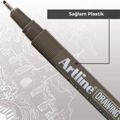 Artline Drawing System 232 Teknik Çizim Kalemi, 0.2 mm Uçlu, Siyah - 6