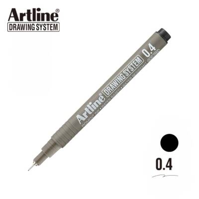 Artline Drawing System 234 Teknik Çizim Kalemi, 0.4 mm Uçlu, Siyah - 2
