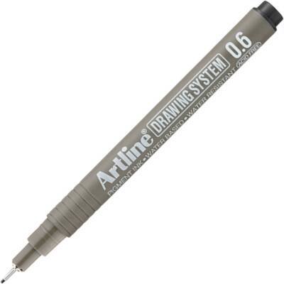Artline Drawing System 236 Teknik Çizim Kalemi, 0.6 mm Uçlu, Siyah - Artline