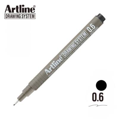 Artline Drawing System 236 Teknik Çizim Kalemi, 0.6 mm Uçlu, Siyah - 2