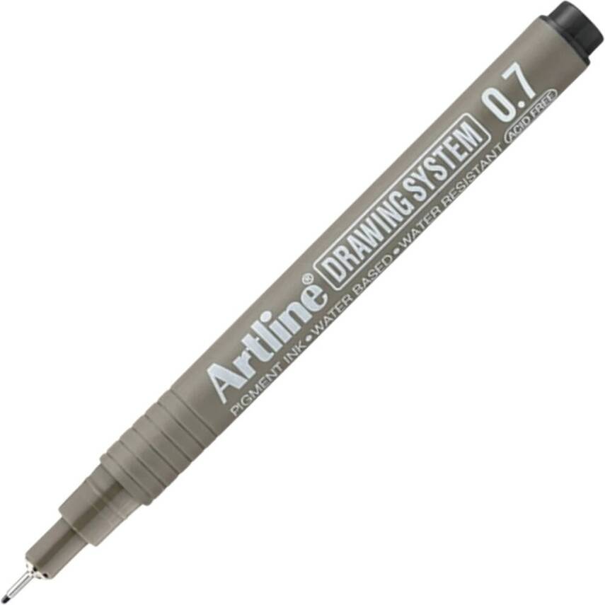 Artline Drawing System 237 Teknik Çizim Kalemi, 0.7 mm Uçlu, Siyah - 1