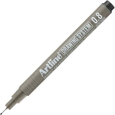 Artline Drawing System 238 Teknik Çizim Kalemi, 0.8 mm Uçlu, Siyah - Artline