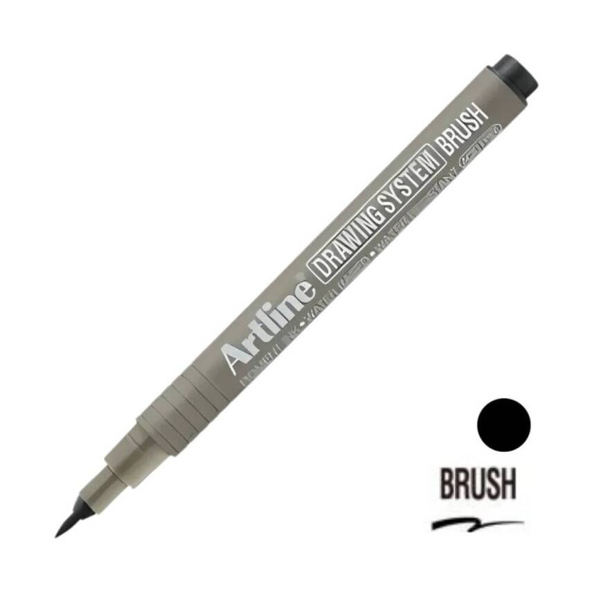 Artline Drawing System 23FN Teknik Çizim Kalemi, Fırça Uçlu, Siyah - 2