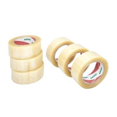 Astel Koli Bandı, 6 Adet, 45 mm 100 m, Şeffaf, Hotmelt, Dayanıklı - 4