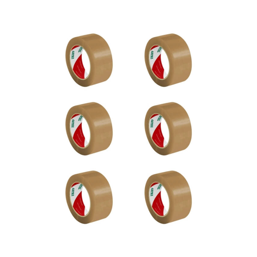 Astel Koli Bandı, 6 Adet 45 mm, 40 m, Kahverengi, Hotmelt, Dayanıklı - 2