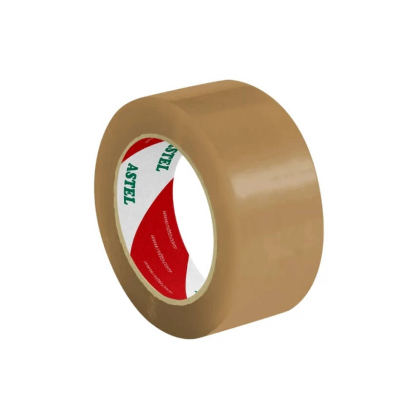 Astel Koli Bandı, 6 Adet, 45 mm x 100 m, Kahverengi, Hotmelt Yapışkan - 3