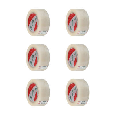 Astel Koli Bandı, 6 Adet, 45 mm x 40 m, Şeffaf, Hotmelt Yapışkan - 2