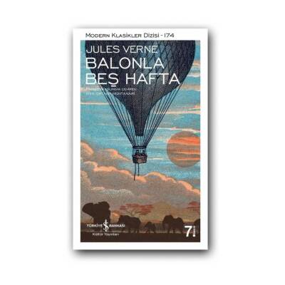 Balonla Beş Hafta, Jules Verne, Edebiyat, Klasik Roman, Karton Kapak - Türkiye İş Bankası Kültür Yayınları