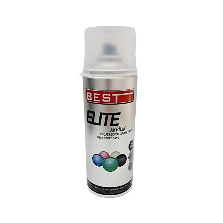 Best Elite Akrilik Sprey Boya, RAL = 9003 - Beyaz, 400 ml, Dayanıklı - 1