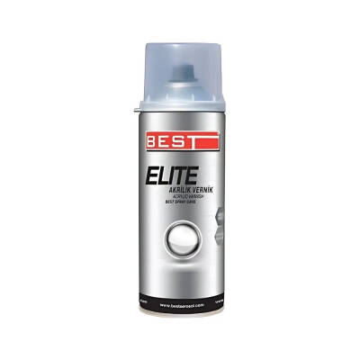 Best Elite Akrilik Vernik Sprey, 400 ml,Dayanıklı ve Yüksek Performans - Best