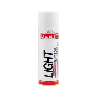 Best Light Çok Amaçlı Sprey Boya, Beyaz, 400 ml, Hızlı Kuruyan Yapı - Best