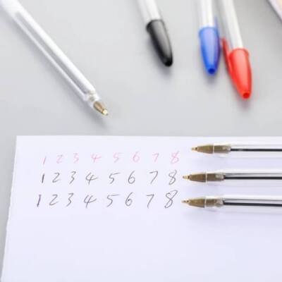 BIC Cristal Medium Tükenmez Kalem, 50 Adet, 3 km Yazma, Kırmızı, 1.0mm - 7