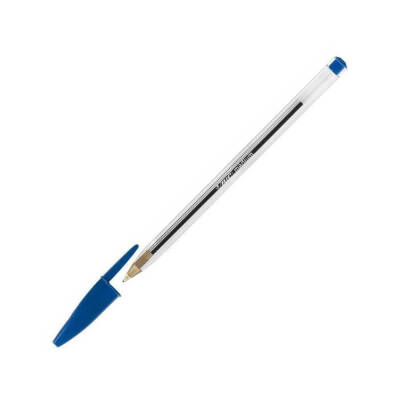 BIC Cristal Medium Tükenmez Kalem, 50 Adet, 3 km Yazma, Mavi,1.0 mm - 2