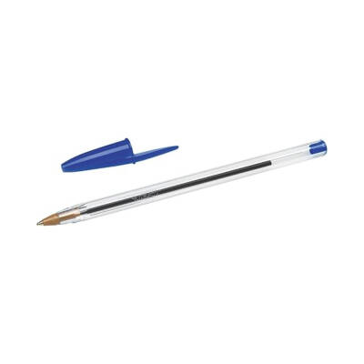 BIC Cristal Medium Tükenmez Kalem, 50 Adet, 3 km Yazma, Mavi,1.0 mm - 3