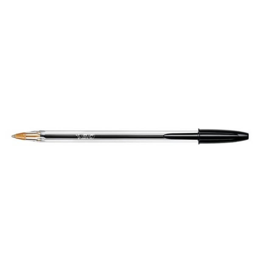BIC Cristal Medium Tükenmez Kalem, 50 Adet, 3 km Yazma, Siyah, 1.0 mm - 6