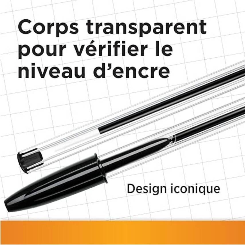 BIC Cristal Medium Tükenmez Kalem, 50 Adet, 3 km Yazma, Siyah, 1.0 mm - 11