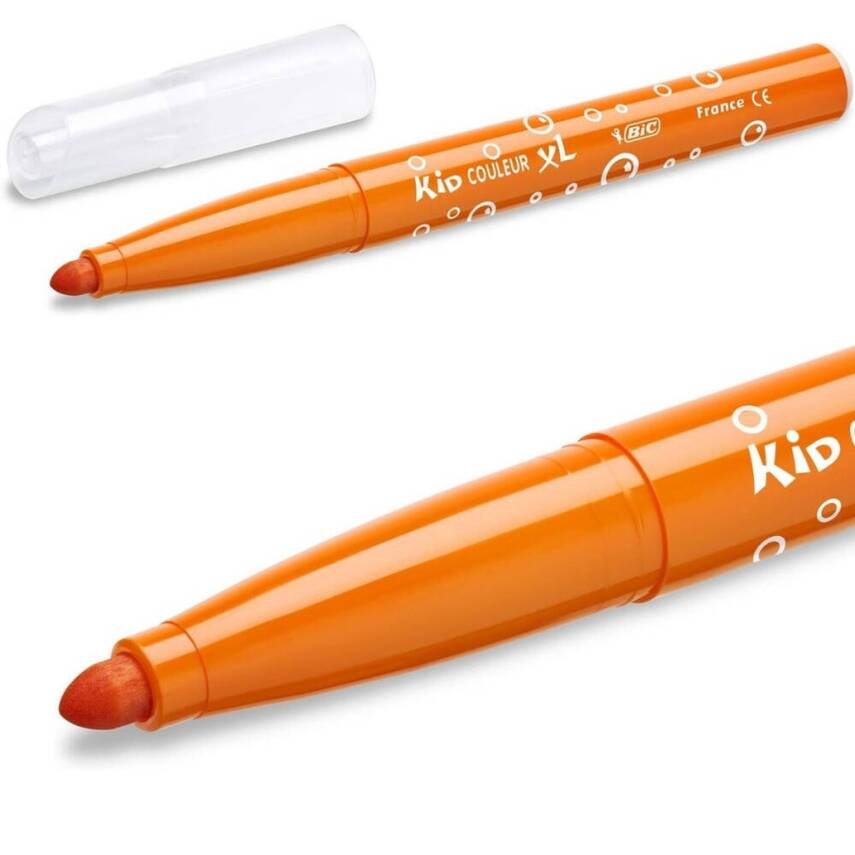 BIC Kid Couleur Keçeli Kalem, 24 Renk, Canlı ve Yıkanabilir Mürekkep - 5