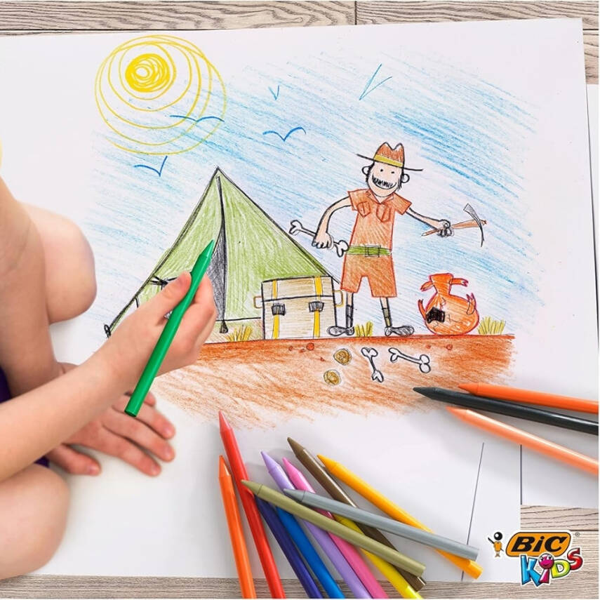 BIC Plasticdecor Pastel Boya Seti, 12 Renk, Canlı ve Dayanıklı Renkler - 4