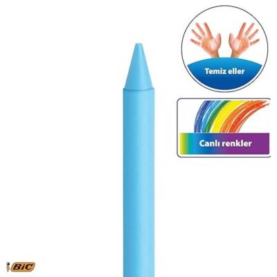 BIC Plasticdecor Pastel Boya Seti, 12 Renk, Canlı ve Dayanıklı Renkler - 2
