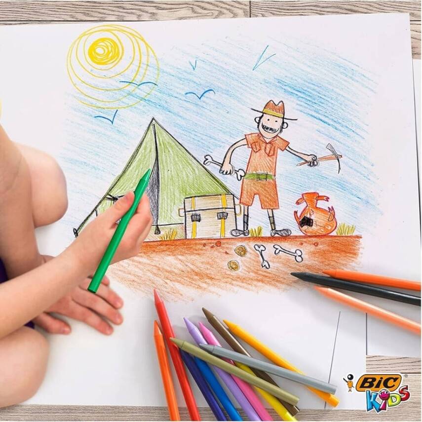BIC Plasticdecor Pastel Boya Seti, 18 Renk, Canlı ve Dayanıklı Renkler - 4