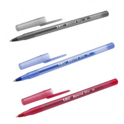 BIC Round Stic Tükenmez Kalem, 60 Adet, Kırmızı, 1.0 mm, Yağ Bazlı - 6