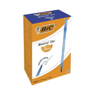 BIC Round Stic Tükenmez Kalem, 60 Adet, Mavi, 1.0 mm, Yağ Bazlı - 2