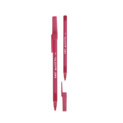 BIC Round Stic Tükenmez Kalem, 1.0mm Uç, Uzun Ömürlü,Yağ Bazlı,Kırmızı - 3