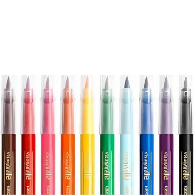 BIC Visa Fırça Uçlu Keçeli Kalem Seti, 18 Renk, Yumuşak ve Esnek Uçlu - 3