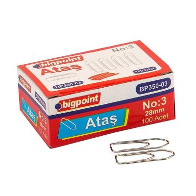 Bigpoint 100’lü Nikel Ataş, Oksitlenme Önleyici Kaplama, No:3, 28 mm - Bigpoint