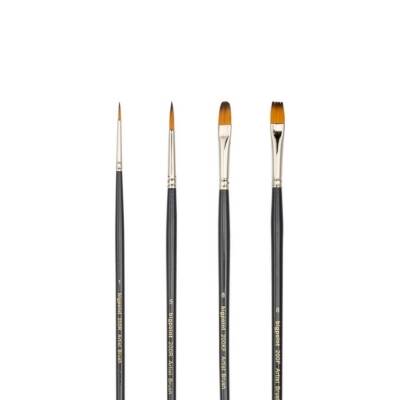 Bigpoint 200 Serisi Sentetik Kıl Uzun Saplı Fırça Set, 4’lü, ÇokluUç - 3