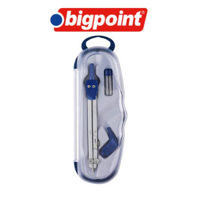 Bigpoint 3'lü Pergel Seti, Çift Ayağı Bükülebilir, Paslanmaz Metal - 2