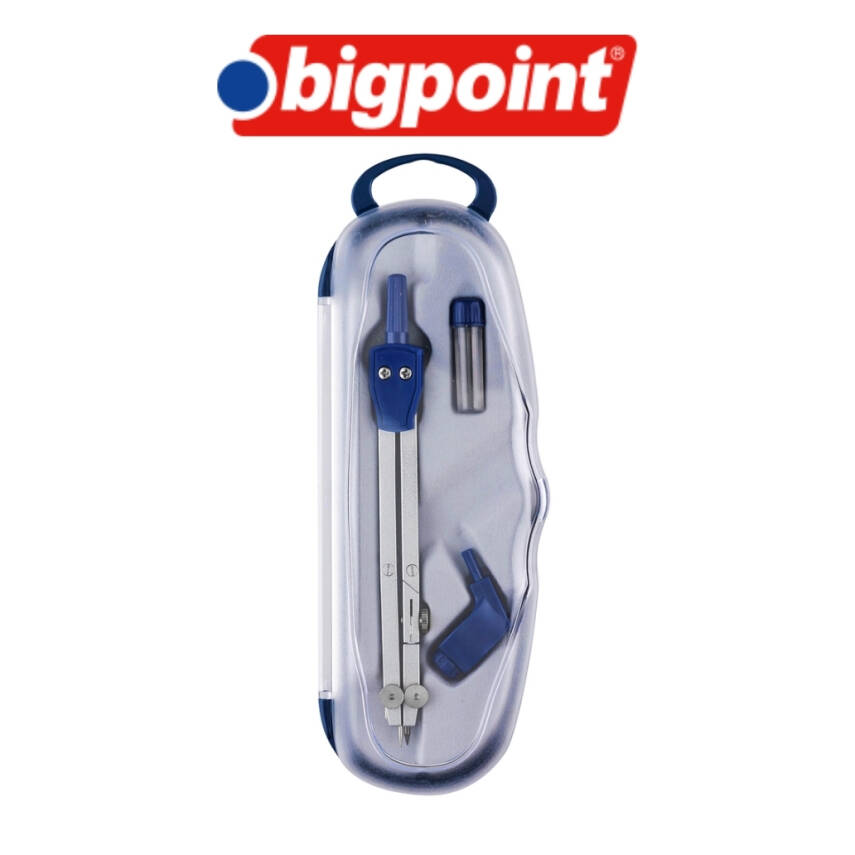 Bigpoint 3'lü Pergel Seti, Çift Ayağı Bükülebilir, Paslanmaz Metal - 2