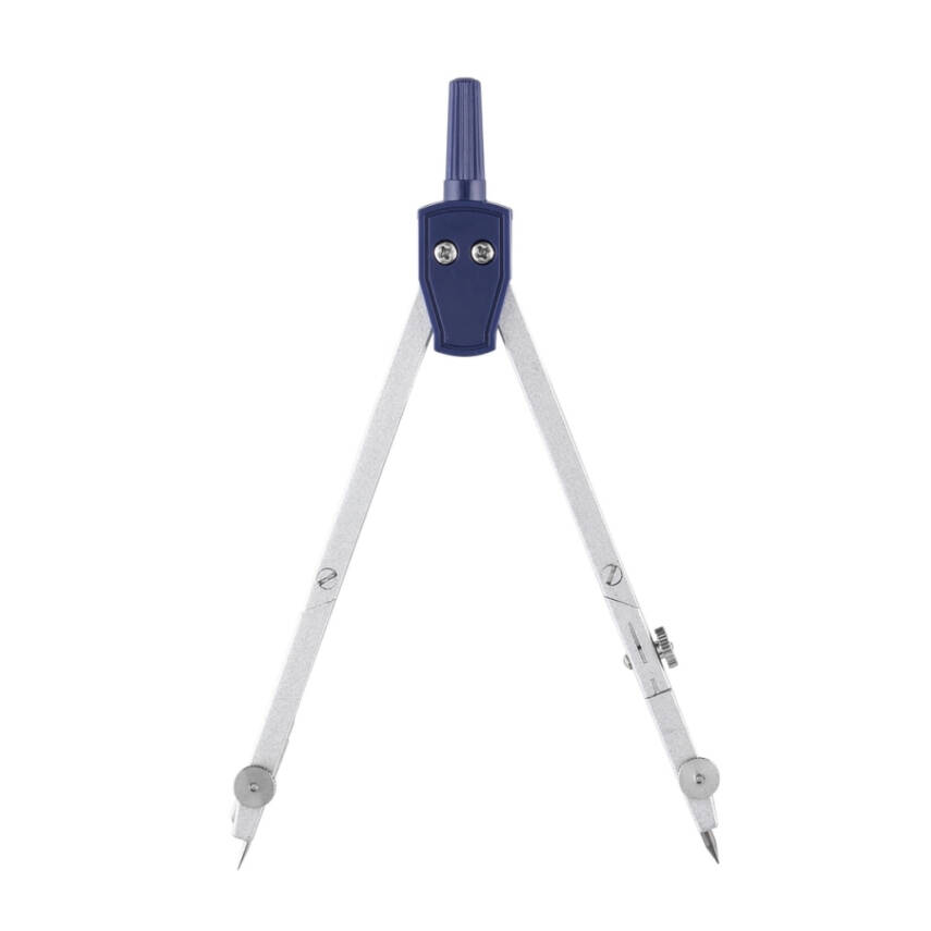 Bigpoint 3'lü Pergel Seti, Çift Ayağı Bükülebilir, Paslanmaz Metal - 3