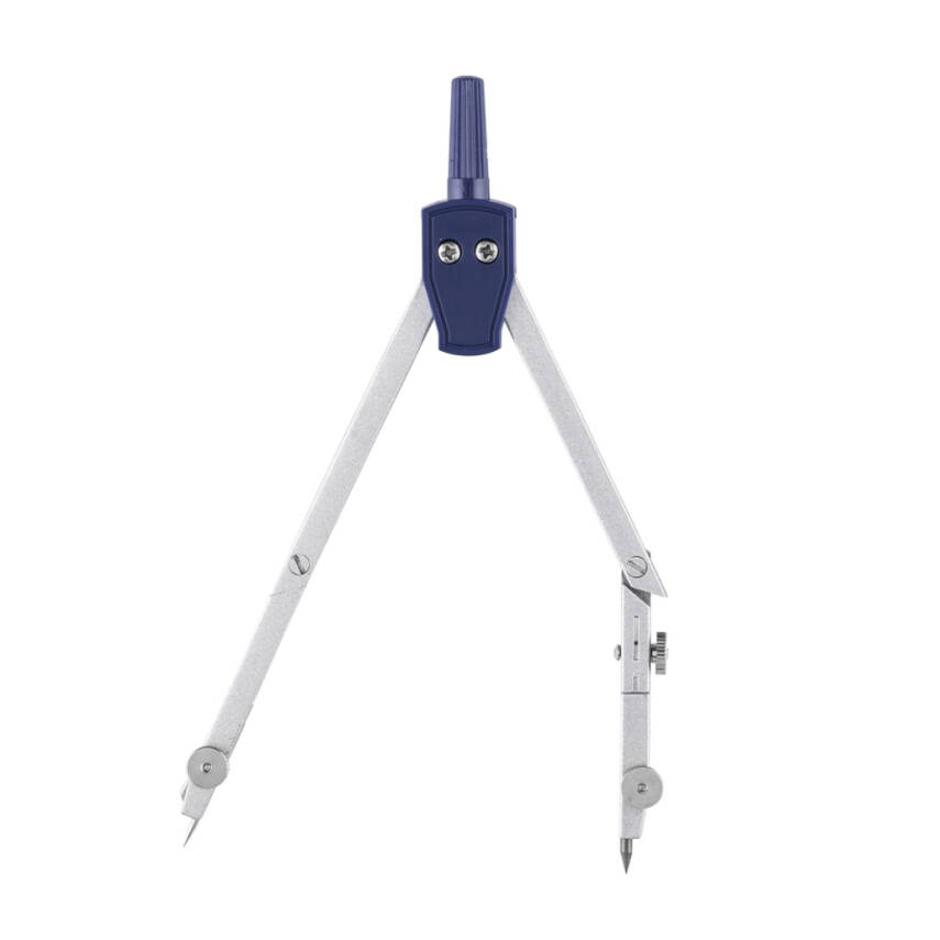 Bigpoint 3'lü Pergel Seti, Çift Ayağı Bükülebilir, Paslanmaz Metal - 5