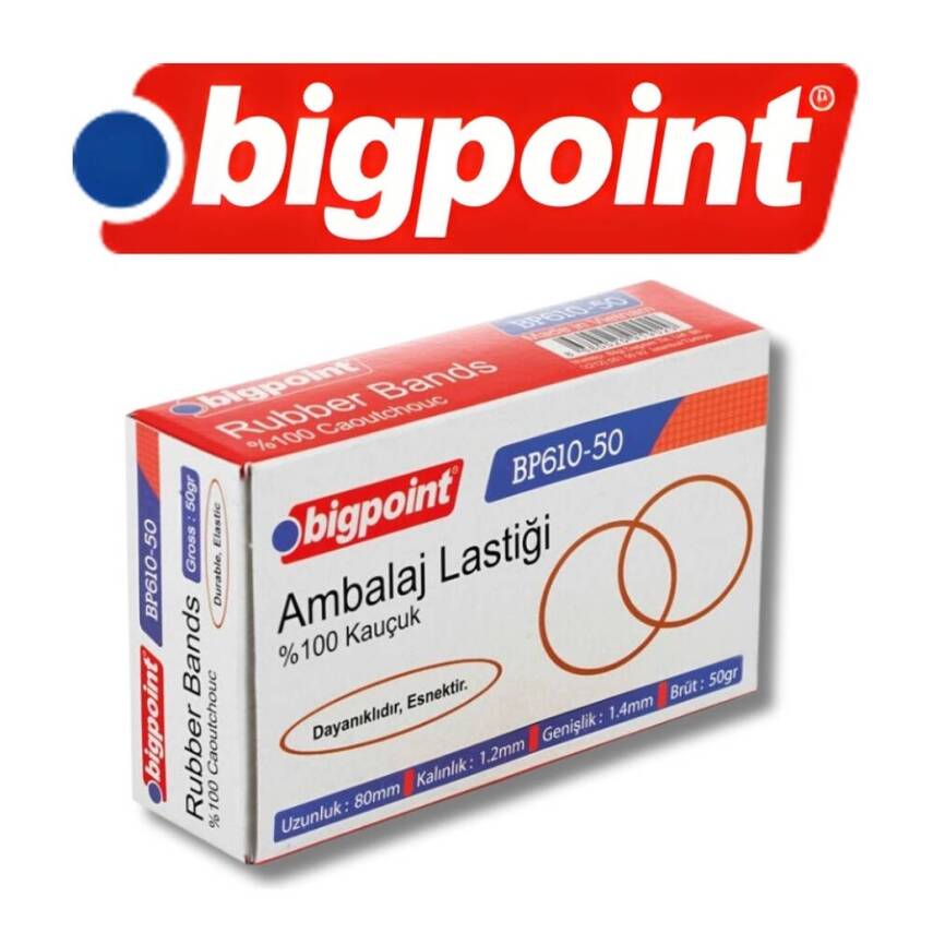 Bigpoint Ambalaj Lastiği, Dayanıklı Kauçuk, 50 g Paket, Kopmaya Karşı - 3