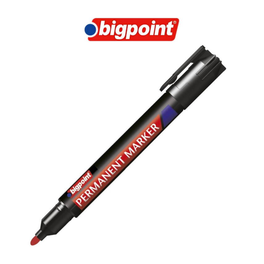 Bigpoint Asetat Kalemi, Yuvarlak Uçlu, Hızlı Kuruyan Yapı , Kırmızı - 3