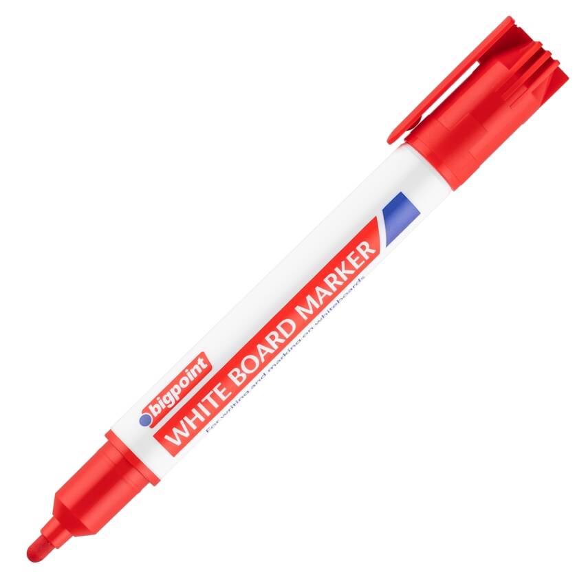 Bigpoint Board Marker, Su Bazlı, İz Bırakmaz Tahta Kalemi, Kırmızı - 1