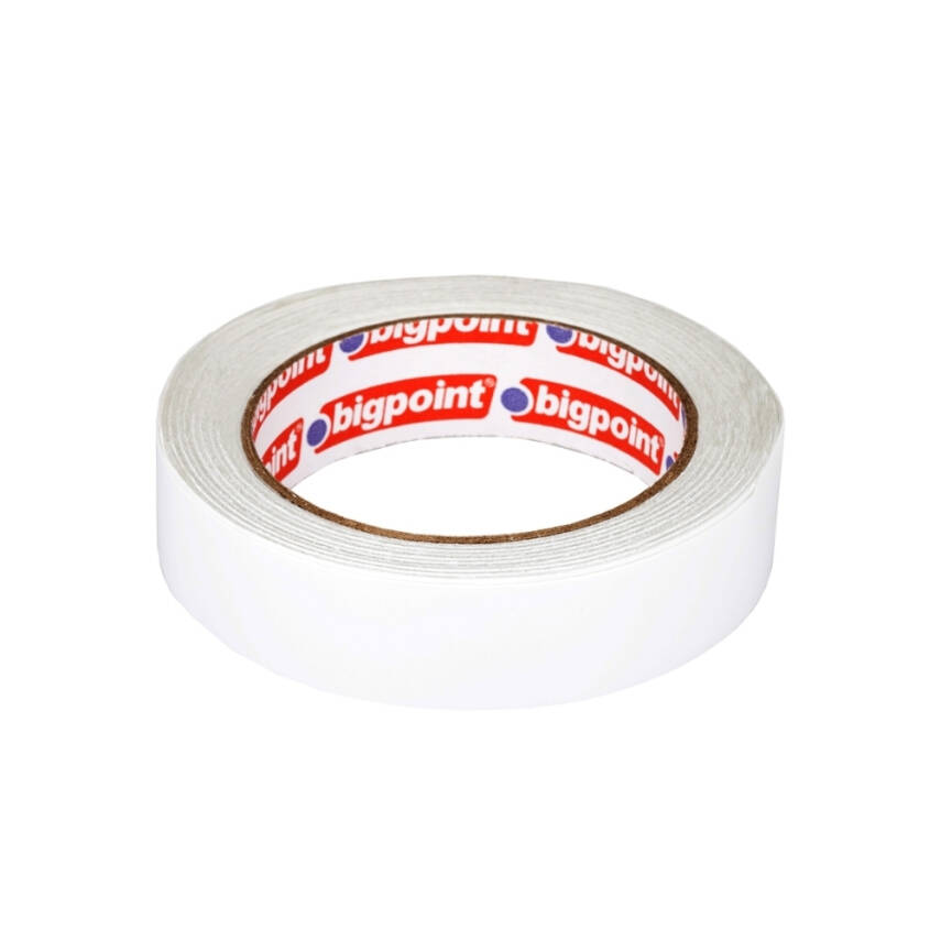 Bigpoint Çift Taraflı Hotmelt Bant, 25 mm x 25 m, Tüm Yüzeyler İçin - 2