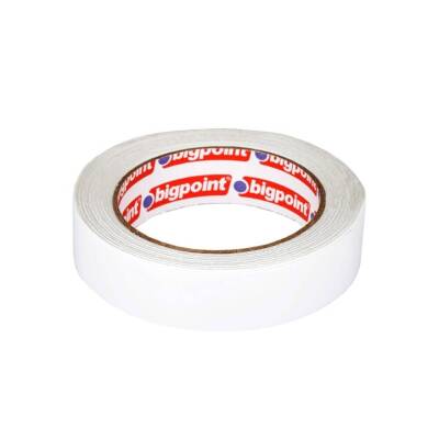 Bigpoint Çift Taraflı Hotmelt Bant, 25 mm x 25 m, Tüm Yüzeyler İçin - 2