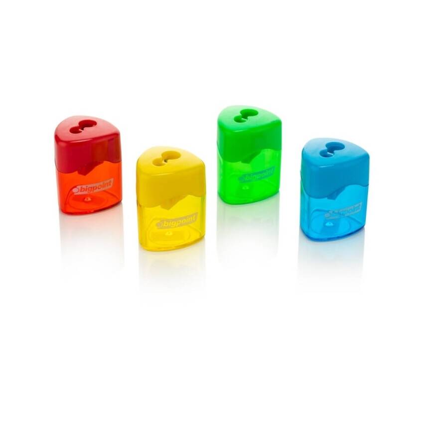 Bigpoint Çiftli Depolu Kalemtıraş, Jumbo ve Standart Kalem İçin, Trio - 1