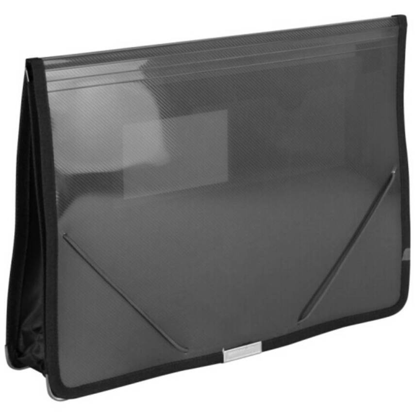 Bigpoint Çok Amaçlı Döküman Dosyası, Lastikli, A4, 7.5cm Hacim, Siyah - 1