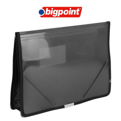 Bigpoint Çok Amaçlı Döküman Dosyası, Lastikli, A4, 7.5cm Hacim, Siyah - 3