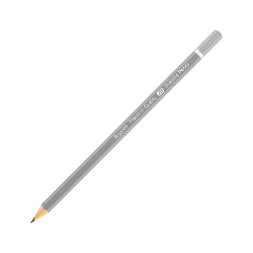 Bigpoint Dereceli Kalem 2B, Teknik Çizim ve Eskiz İçin, Altıgen Gövde - 1